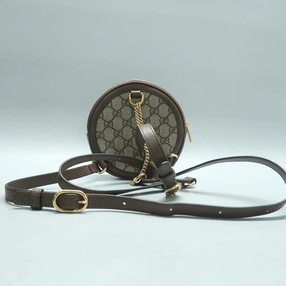 GUCCI Ophidia Brown Canvas Backpack 656-021825 - Picture 2 of 12